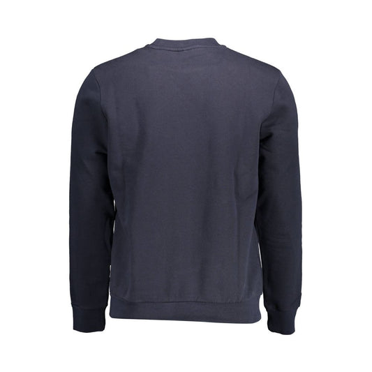 Blue Cotton Men Sweatshirt