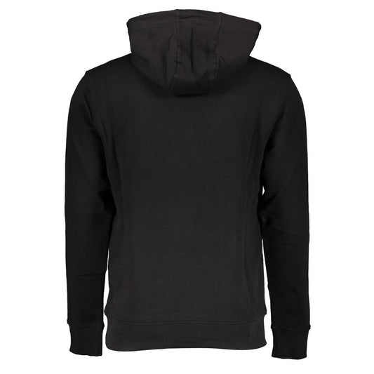 Black Cotton Men's Sweatshirt