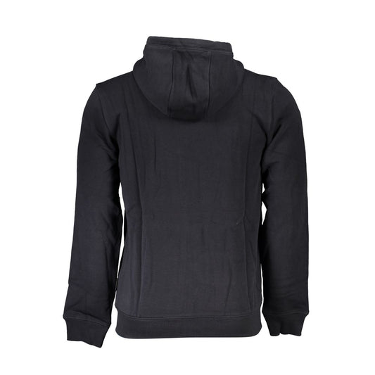 Black Cotton Men's Hoodie