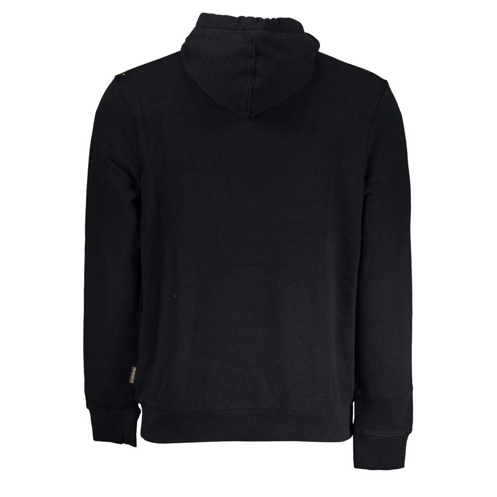 Black Cotton Men's Sweatshirt