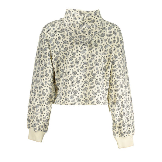 White Cotton Women Sweater Hoodie