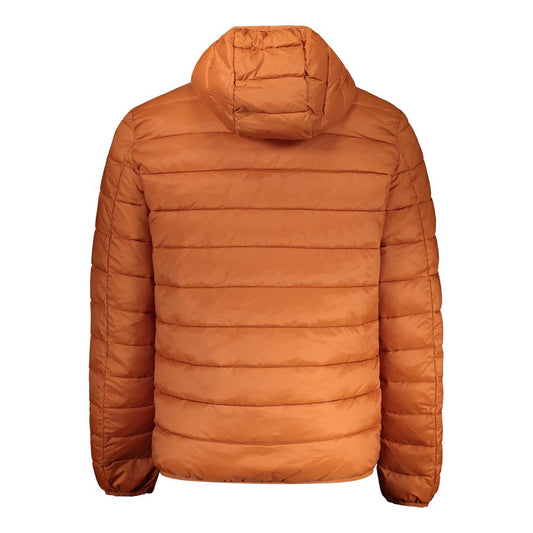 Orange Polyamide Men Jacket