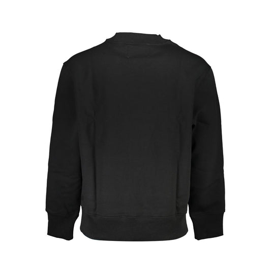 Black Cotton Men's Sweatshirt