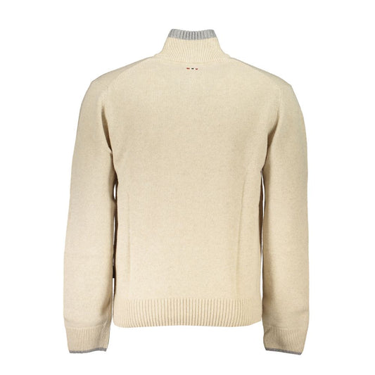 Beige Tessuto Men Sweater