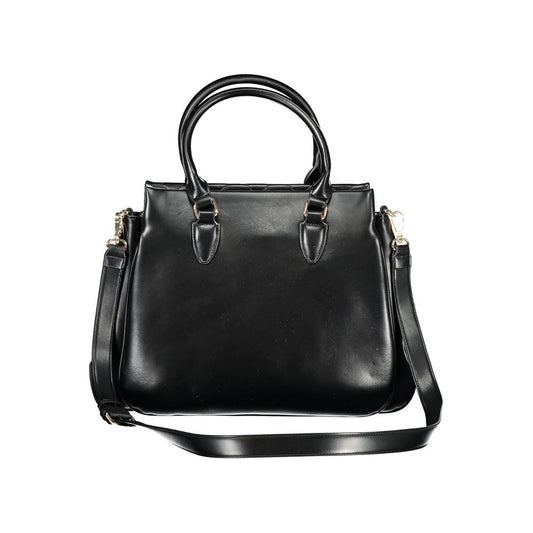 Nero Polyurethane Women Handbag