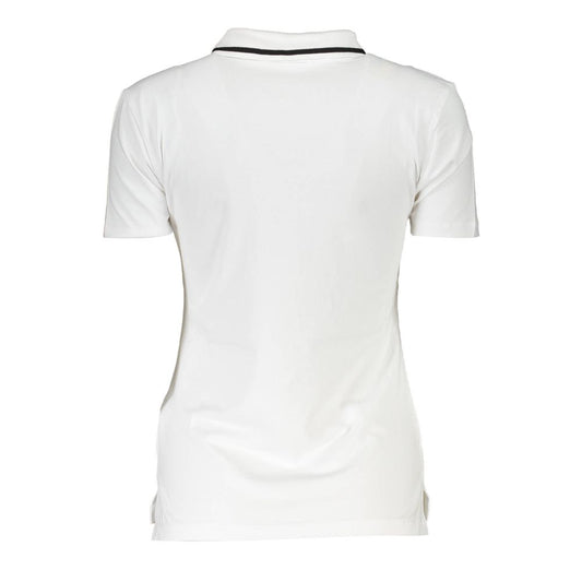 White Cotton Womens Polo Shirt