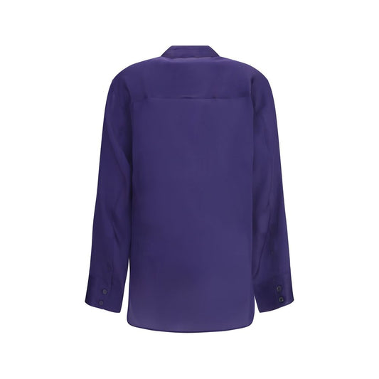 Purple Silk Dress Shirt