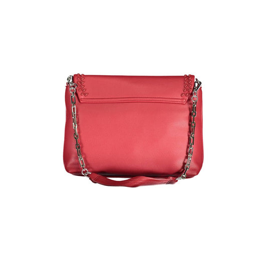 Rosso Polyurethane Women Handbag