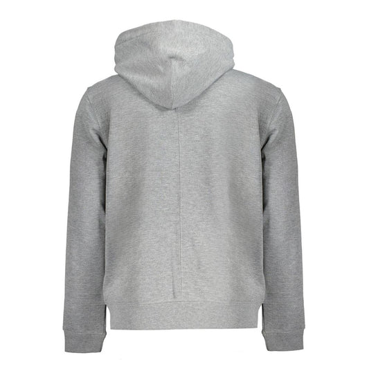 Grigio Polyester Men Hoodie