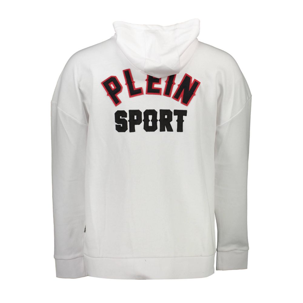 White Cotton Men Sweatshirt