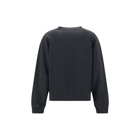 Black Cotton Sweatshirt
