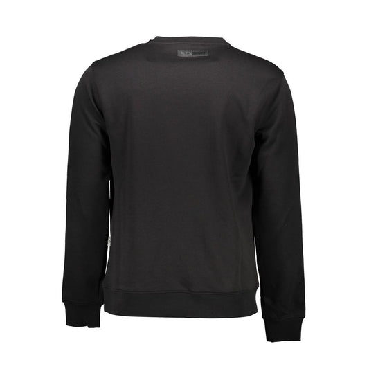 Black Cotton Men's Sweatshirt