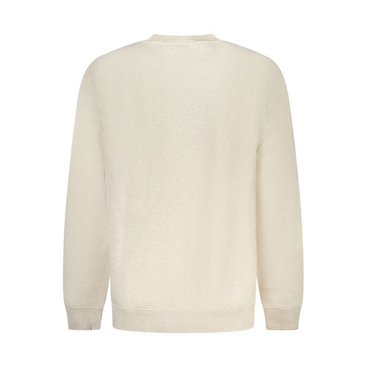 Beige Cotton Men Sweatshirt