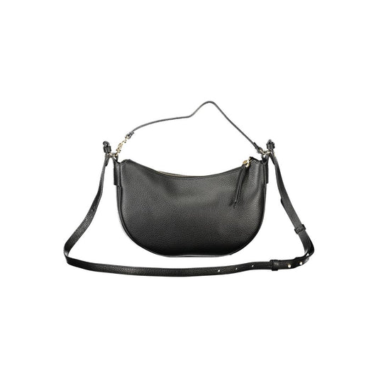 Black Leather Women Shoulder Bag