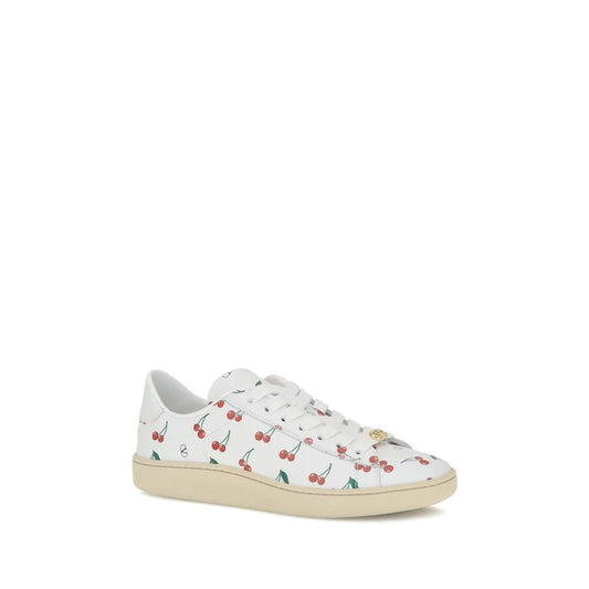 White Calf Leather Bos Taurus Low Top Sneakers