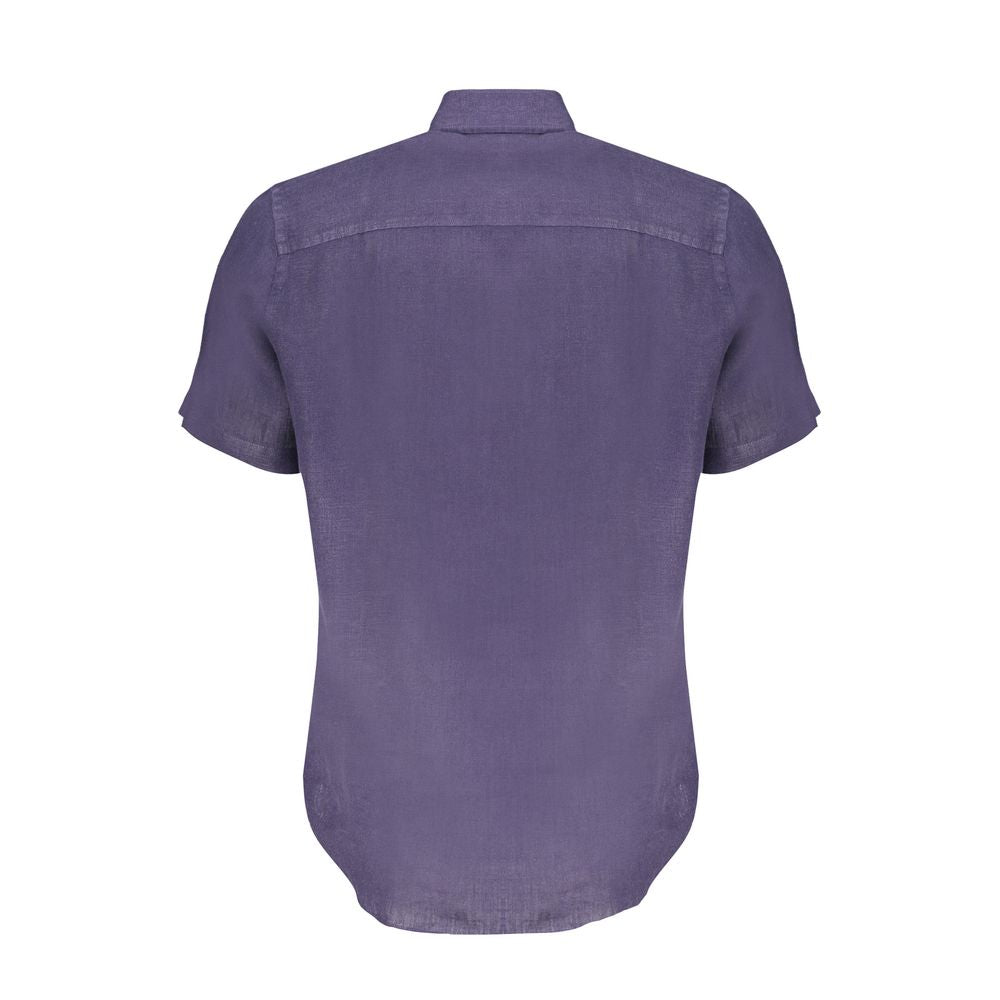Blu Linen Men's Shirt