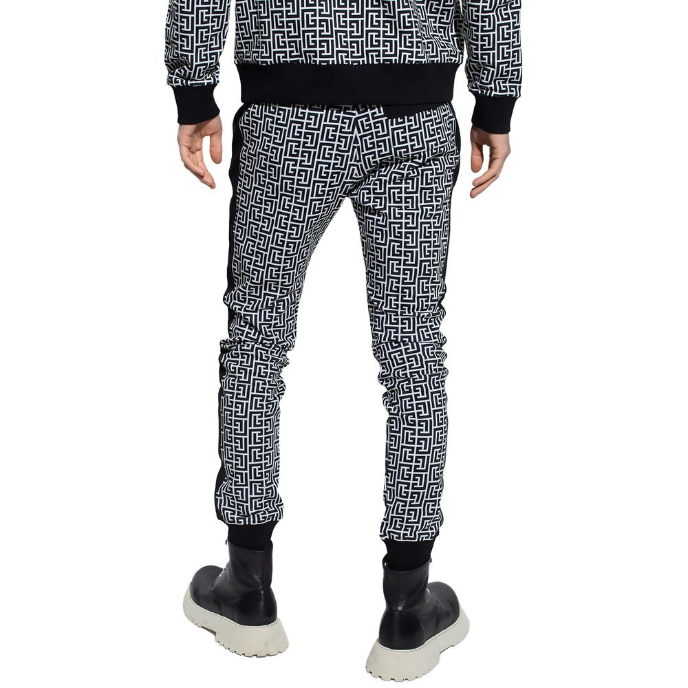 Black Cotton Men Sweatpant