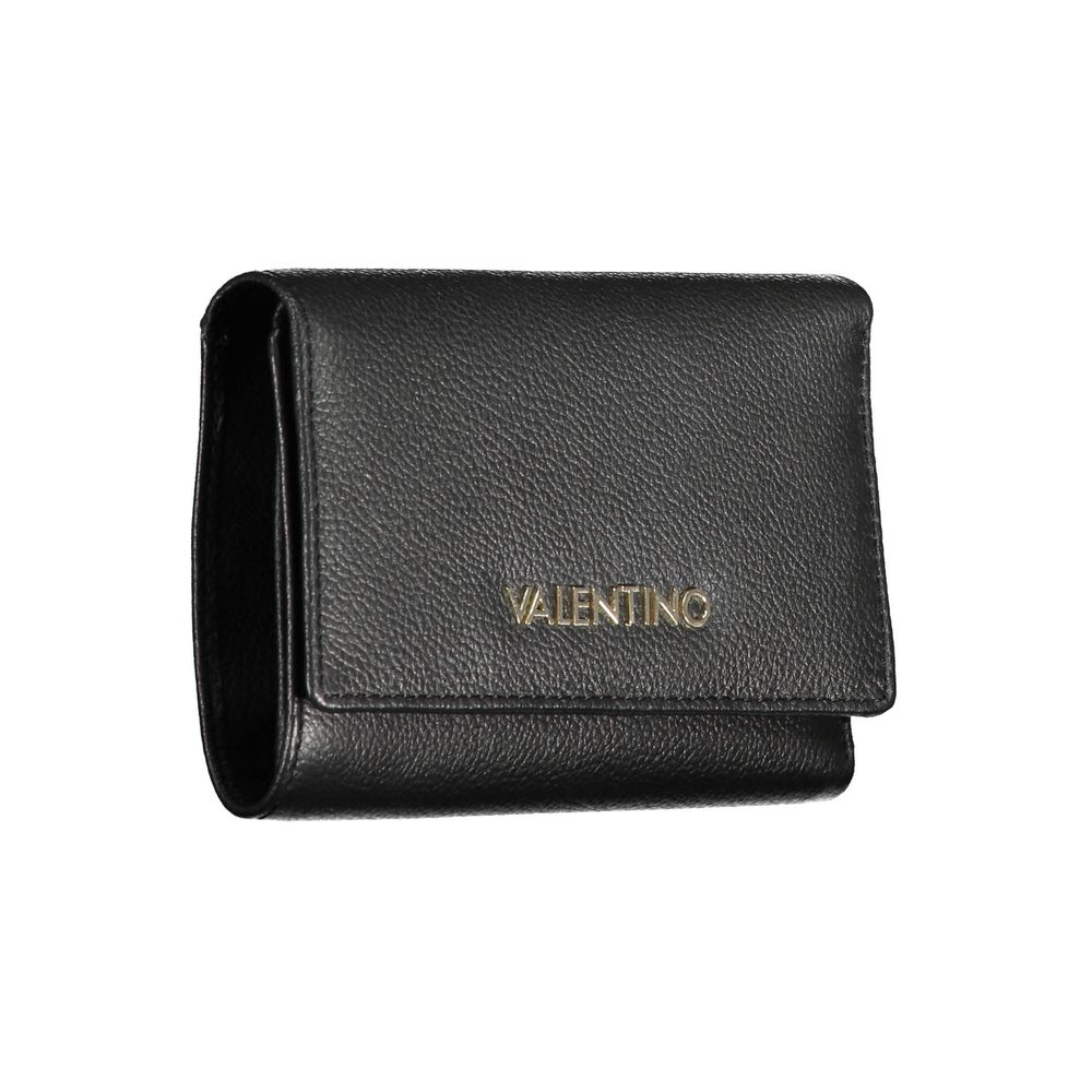 Black Polyurethane Women's Wallet