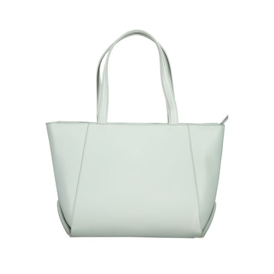 Azzurro Polyurethane Women Handbag