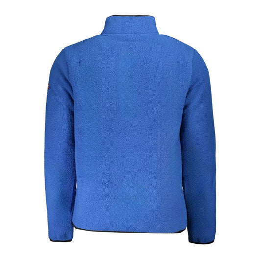 Blue Polyester Men's Sweatshirt