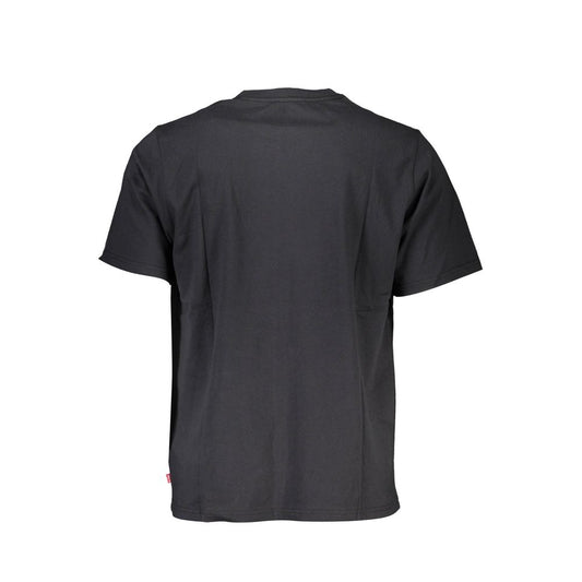 Black Cotton Mens T-Shirt