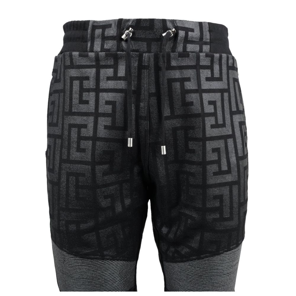 Black Cotton Men Jogging Pant