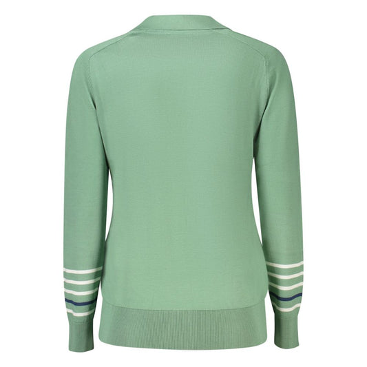 Green Cotton Women Sweater