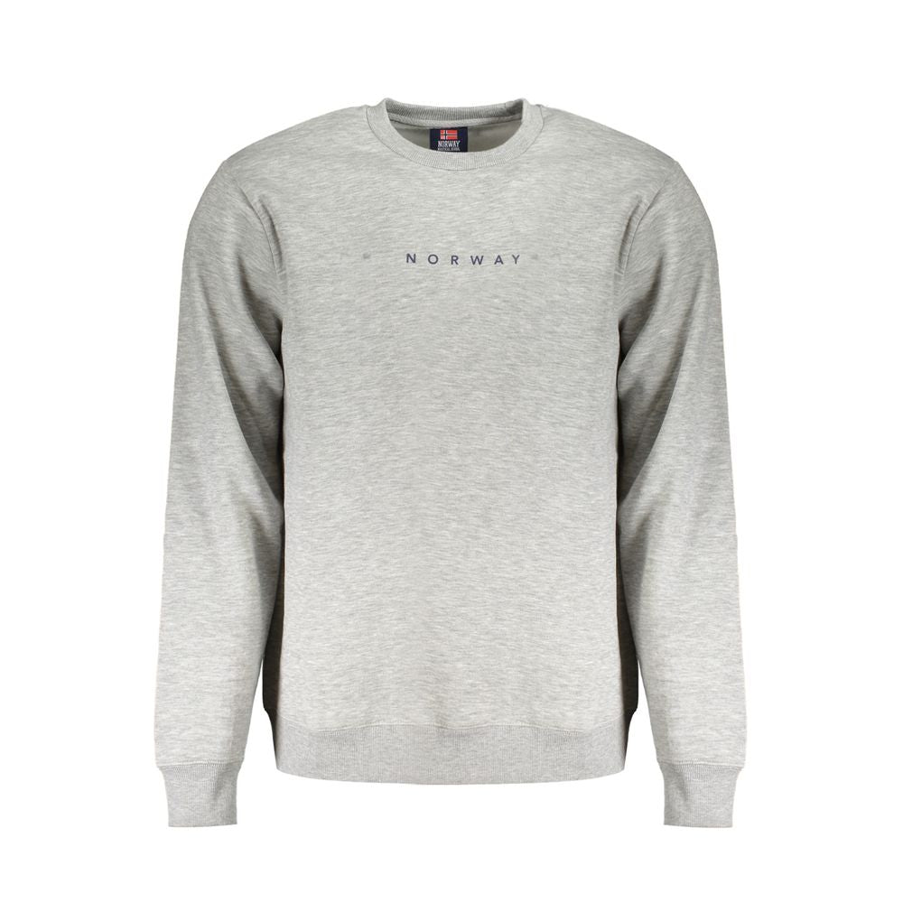 Gray Cotton Men's Sweater