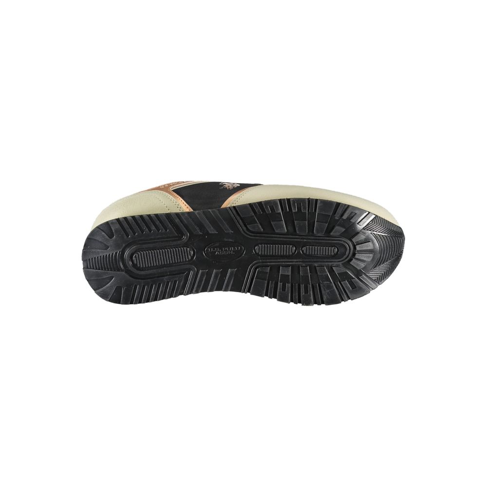 Black Polyurethane Women Sneaker