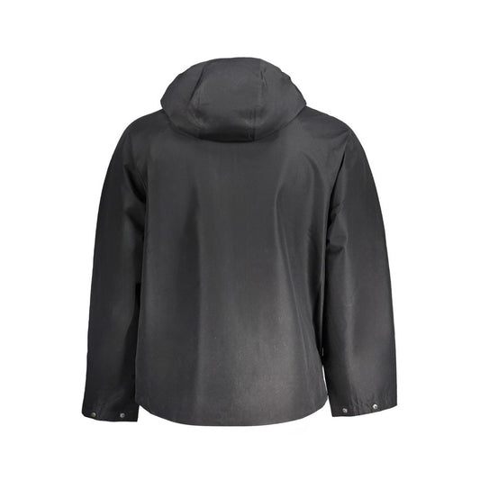 Black Polyester Men's Jacket