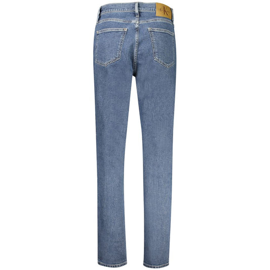 Blue Cotton Women's Mom Jean
