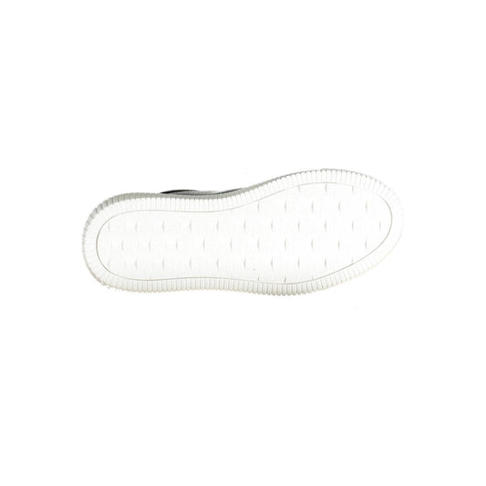 Black Leather Women Sneaker