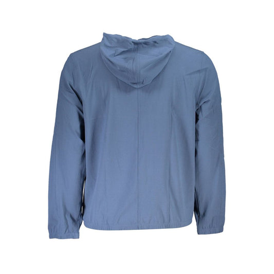 Blue Polyester Men's Sweatshirt