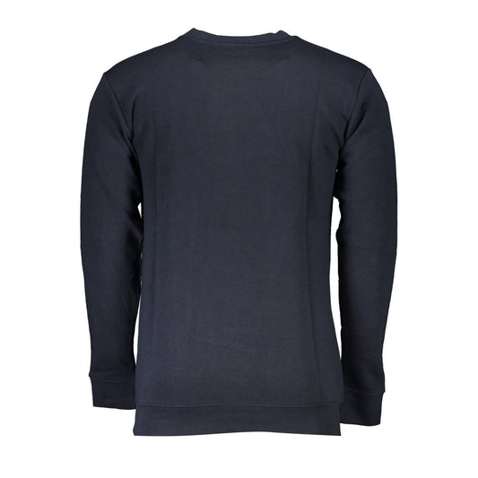 Blue Cotton Men Sweatshirt