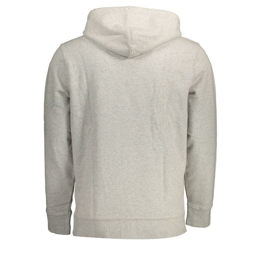 Gray Cotton Men Sweatshirt