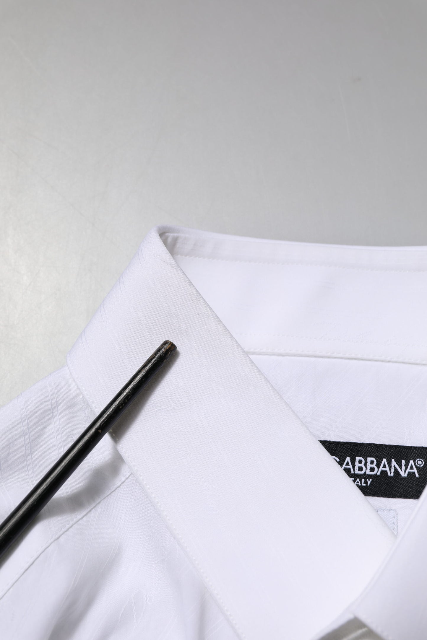 White Cotton MARTINI Long Sleeve Dress Shirt