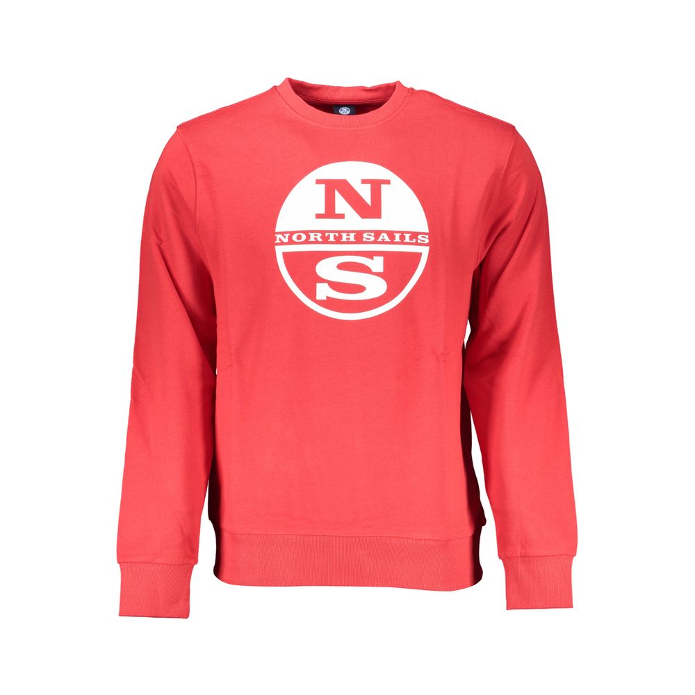 Red Cotton Men Sweater