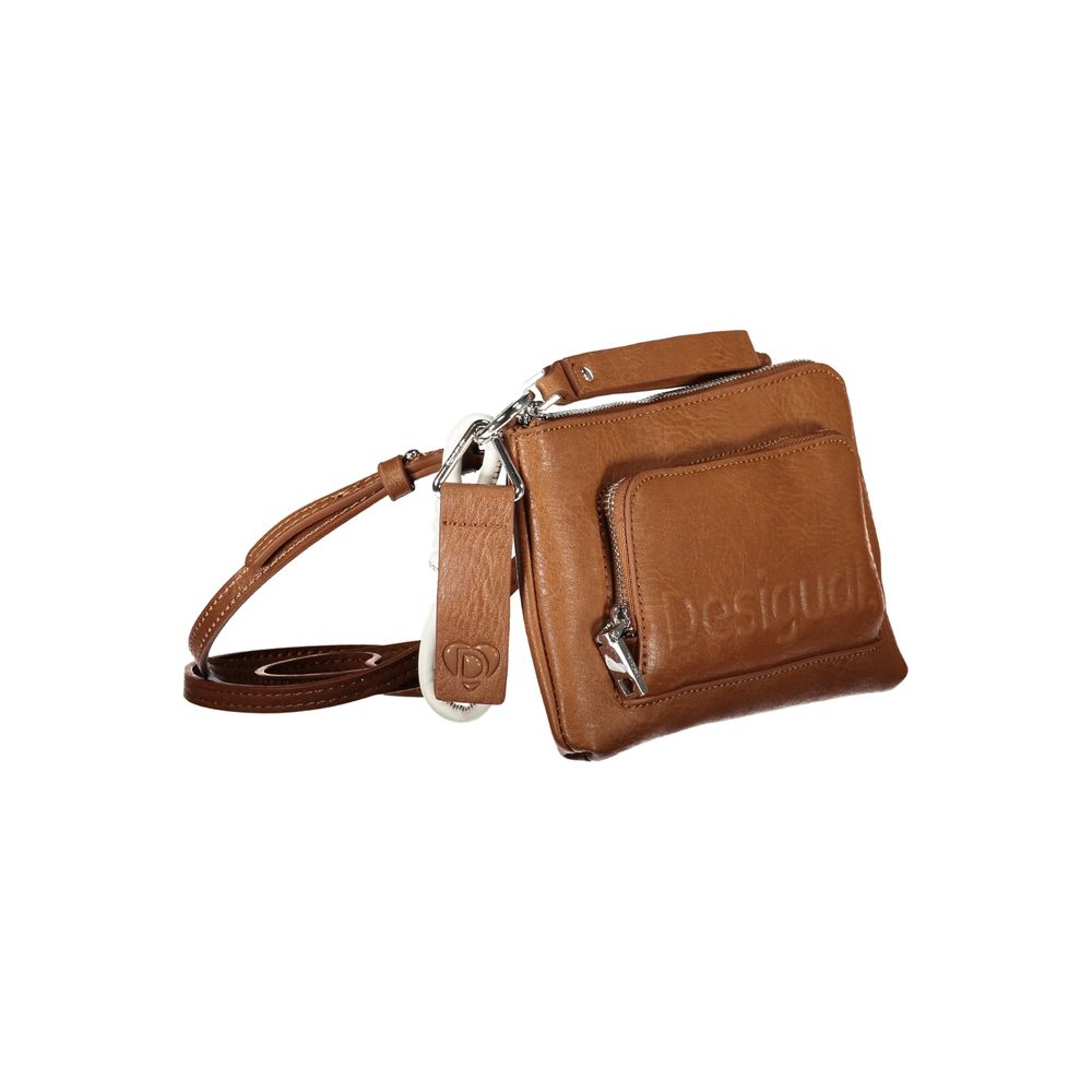 Marrone Poliuretano Women Shoulder Bag