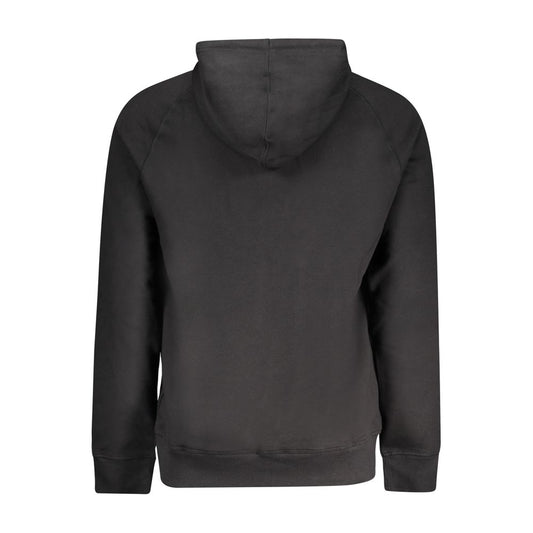 Black Cotton Men's Sweatshirt