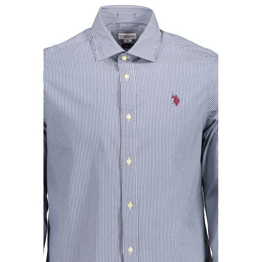 Blue Cotton Men's Shirt