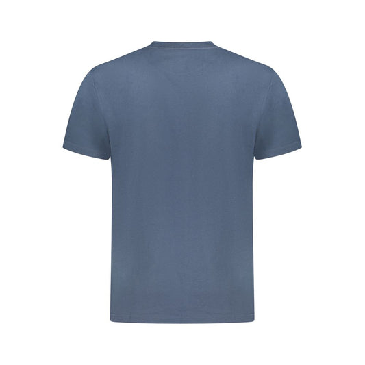 Blu Cotton Men T-Shirt