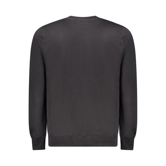 Black Cotton Men's Sweatshirt
