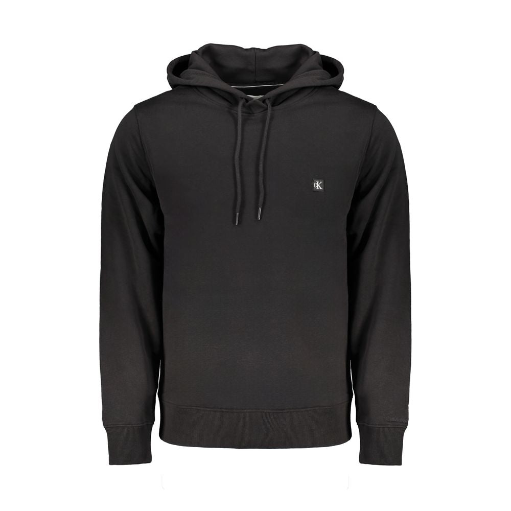 Black Cotton Men Sweater