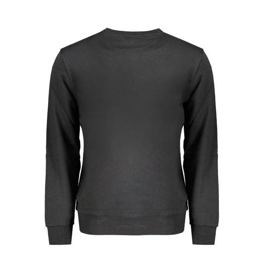Black Cotton Men's Sweatshirt