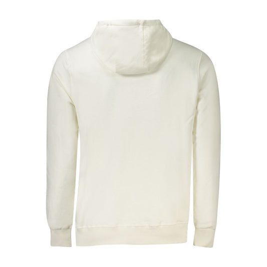 White Cotton Men's Hoodie