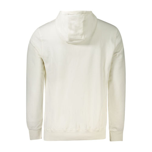 White Cotton Men's Hooded Sweatshirt
