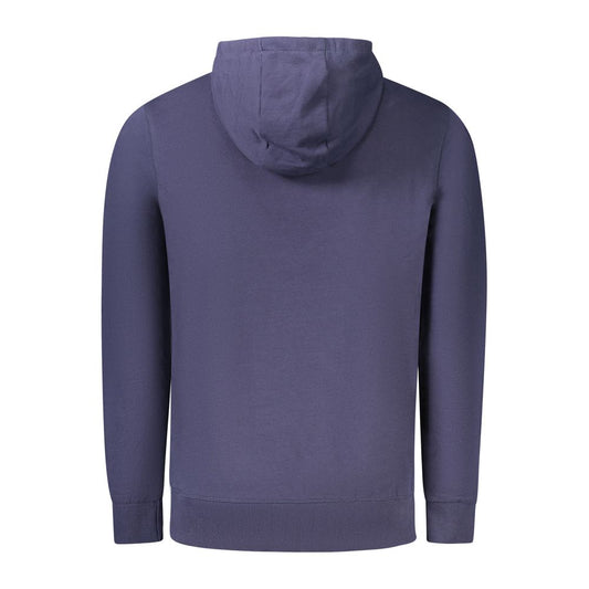 Blue Cotton Men's Hoodie