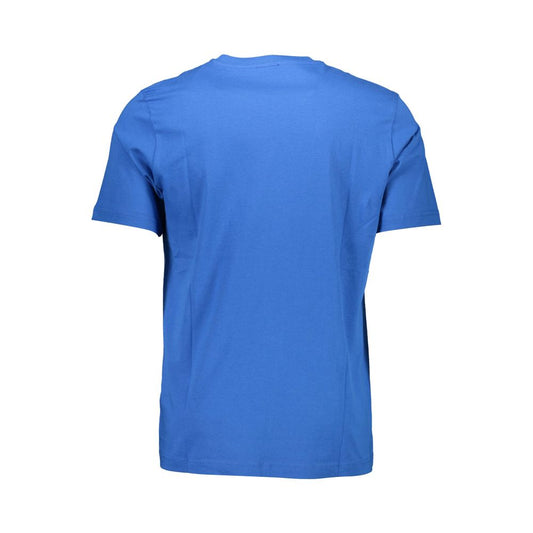 Blu Cotton Men T-Shirt