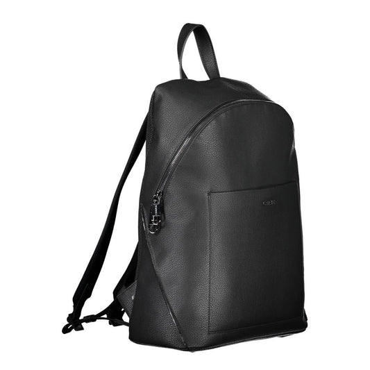 Nero Poliestere Men Backpack