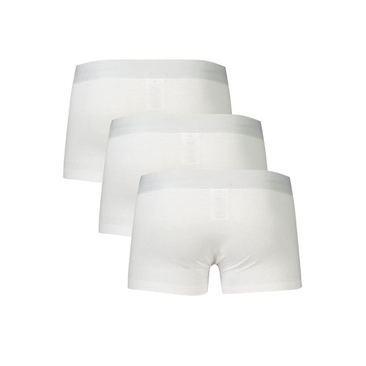 White Polyester Men Boxer